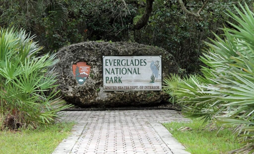 Ingreso al Parque Nacional de Los Everglades