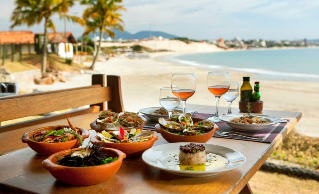 Playa y comida en Miami