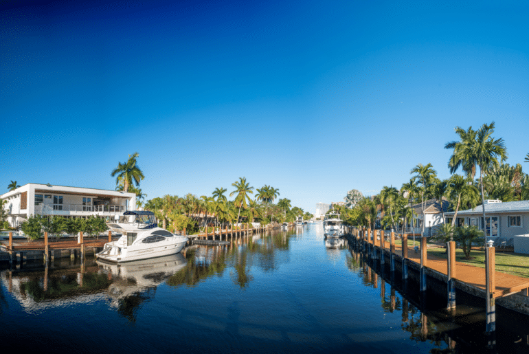 Paseo por los canales de Fort Lauderdale, Florida