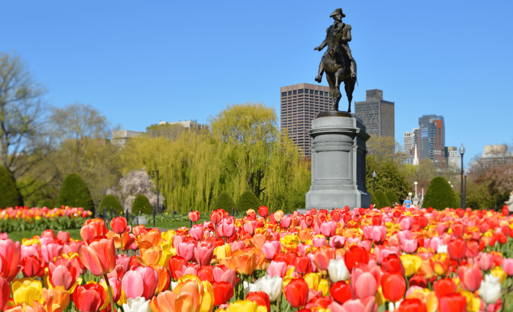 Aproveite a tranquilidade no Boston Common Park