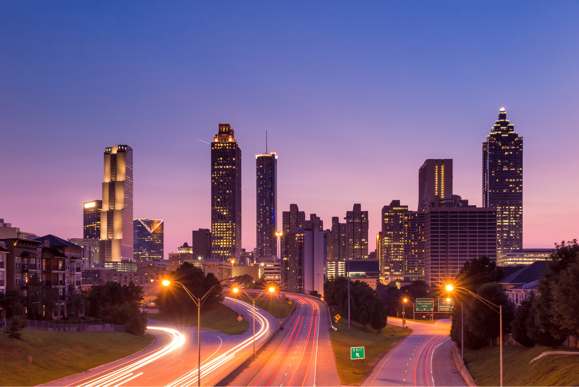 Lugares para visitar en Atlanta de noche
